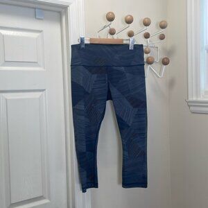 Lululemon Capri Yoga Leggings Blue